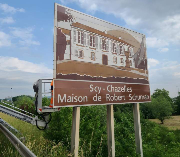 Panneau de Maison de Robert Schuman Moselle