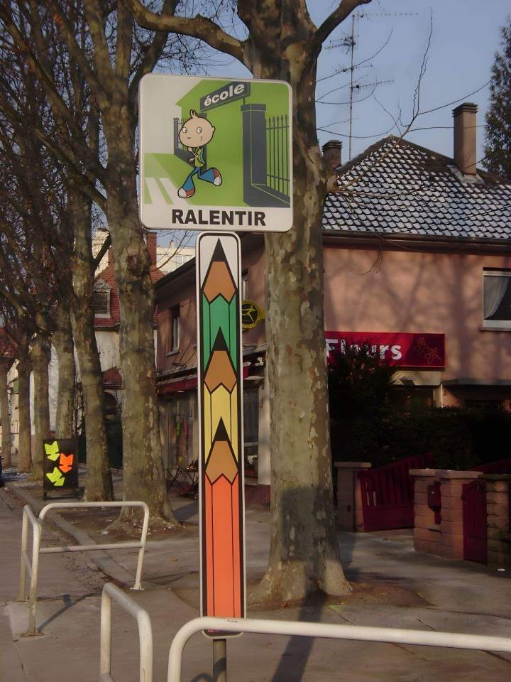 Panneau de sécurité routière Moselle