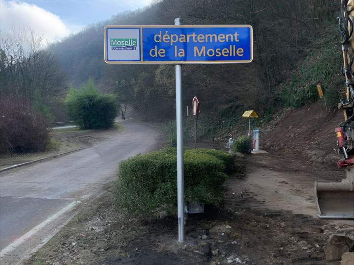 Panneau de signalisation Moselle